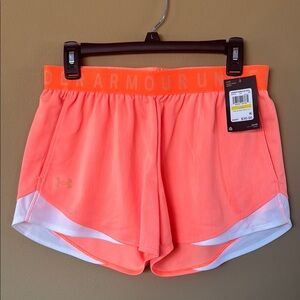 Under Armour Women's Orange Athletic Shorts